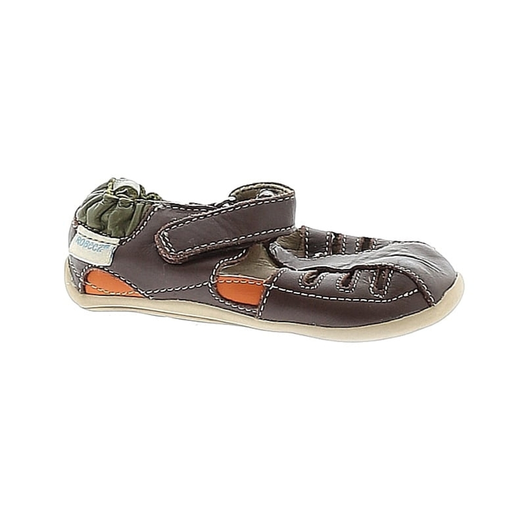 Brown and Orange Kids Shoes